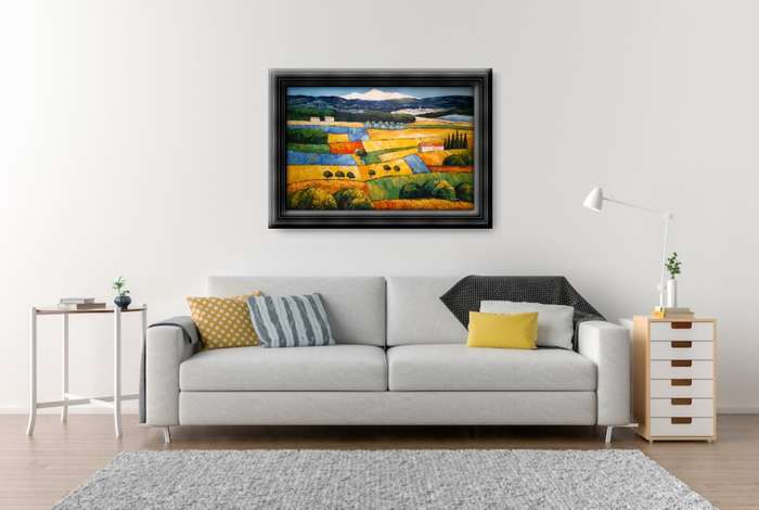 modern countryside landscape Oil Painting