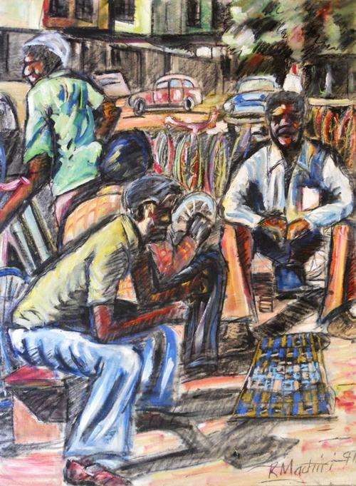 robert machiri oil painting