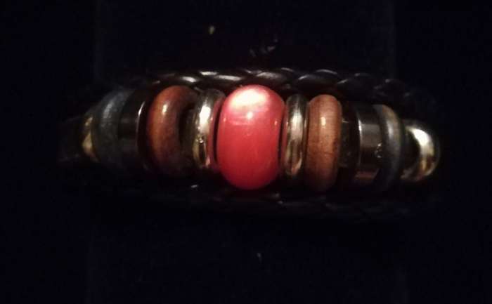 Unisex Multilayer Adjustable Beaded Leather / Vegan Leather  Bracelet