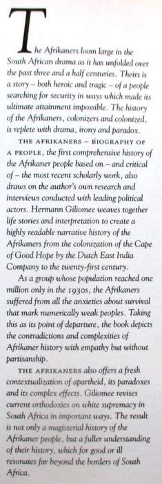 Afrikaners, The: The Biography of a People - Herman Giliomee