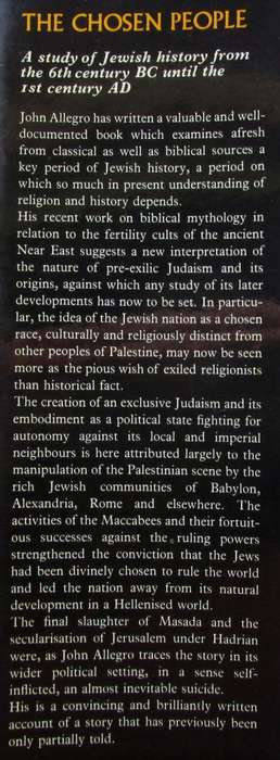 The Chosen People: a Study of Jewish History from the Time of the Exile Until the Revolt of Bar Koch