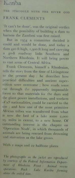 Kariba the Struggle with the River God