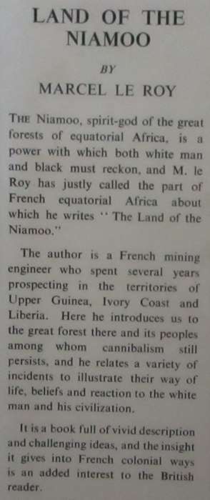 Land of the Niamoo Travels in the Forests of Equatorial Africa