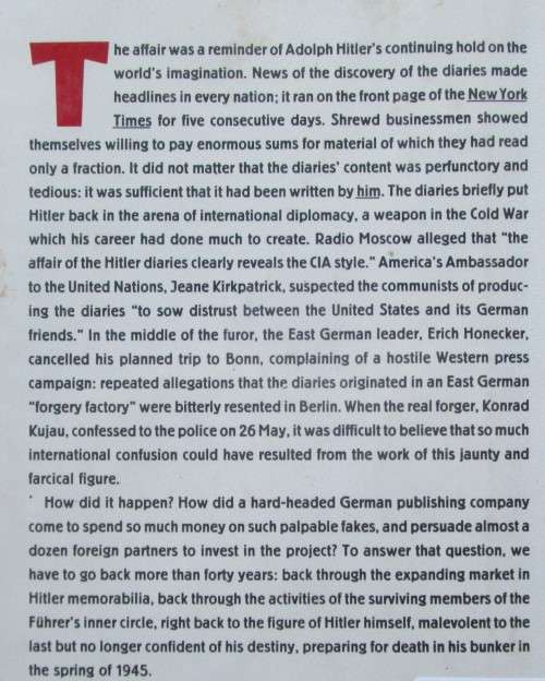 Selling Hitler: The Extraordinary Story of the Con Job of the Century