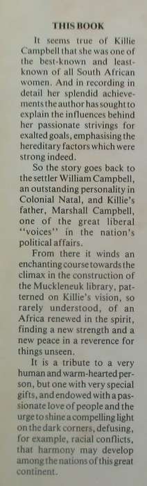 Killie`s Africa the Achievements of Dr. Killie Campbell