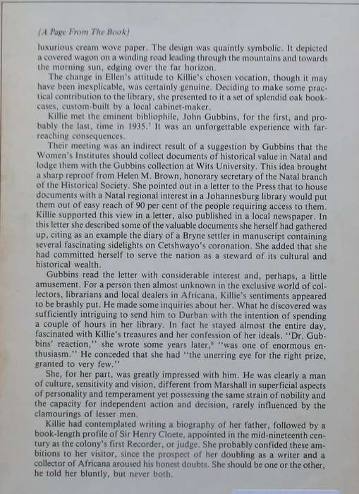 Killie`s Africa the Achievements of Dr. Killie Campbell