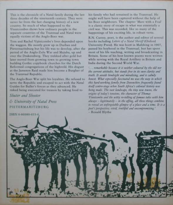 Vinnicombe`s Trek - Son of Natal - Stepson of Transvaal
