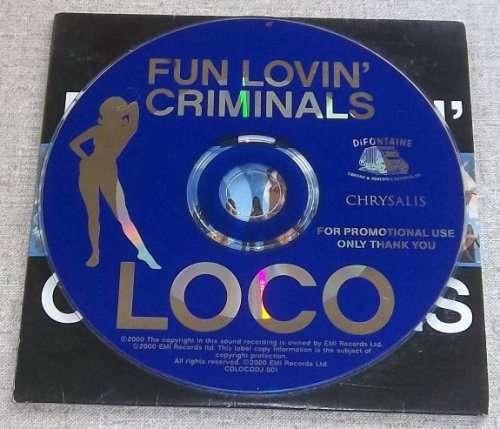 FUN LOVIN` CRIMINALS Loco CD Single Promo