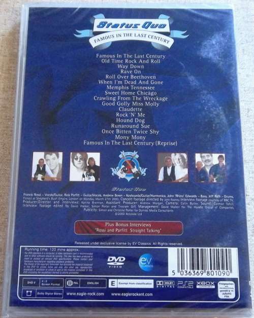 STATUS QUO Famous In The Last Century DVD
