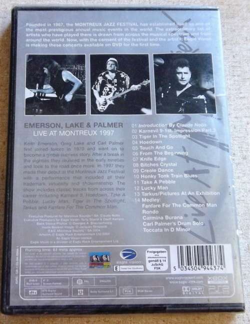 EMERSON, LAKE & PALMER Live In Montreux 1997