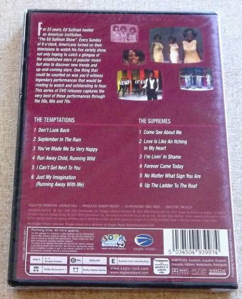 ED Sullivan`s The Temptations & The Supremes
