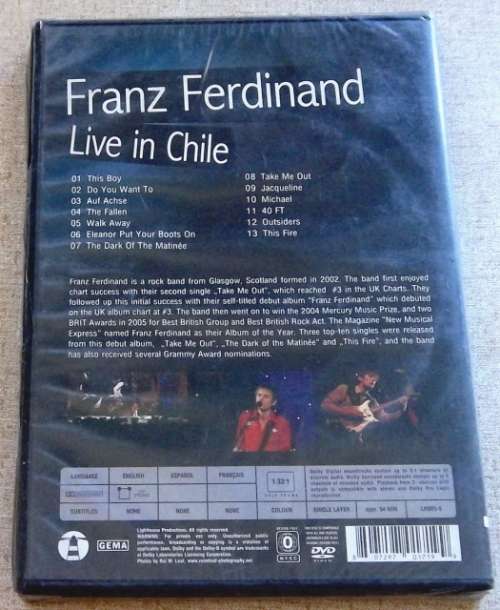 FRANZ FERDINAND Live in Chile