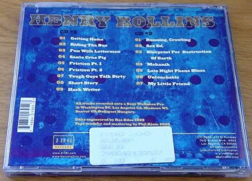HENRY ROLLINS Sweat Box 2 CD [Spoken word]
