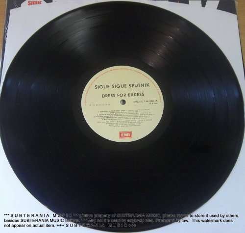 SIGUE SIGUE SPUTNIK Dress for Excess Second Album Vinyl Record