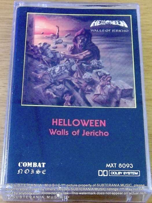 HELLOWEEN Walls of Jericho Cassette Tape [[Shelf H]