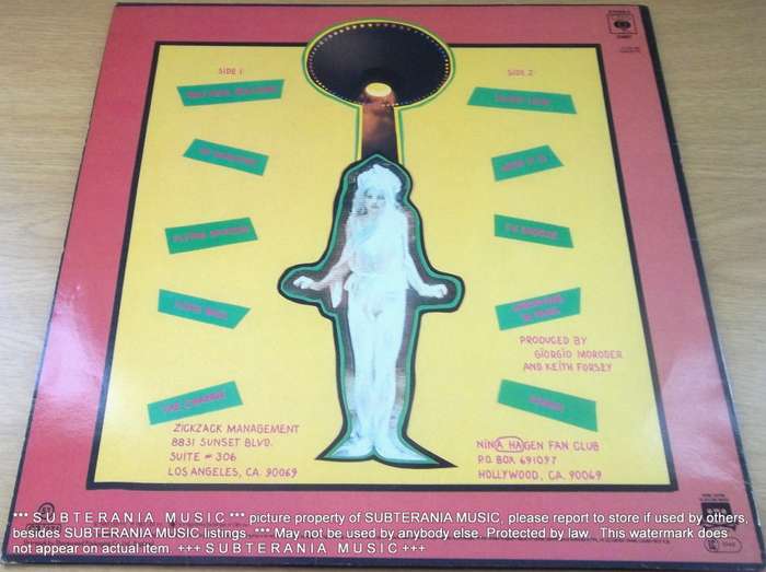 NINA HAGEN Fearless Vinyl LP  [Shelf E]
