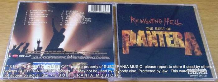 PANTERA Reinventing Hell The Best of Pantera [Shelf G Box 2]