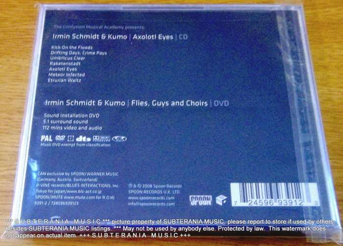 CAN RELATED : IRMIN SCHMIDT Axolotl Eyes CD
