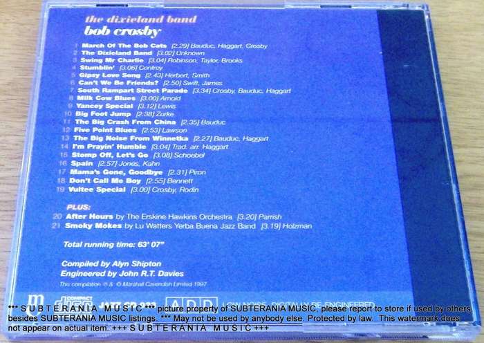 JAZZ GREATS BOB CROSBY [Shelf G Box 8]