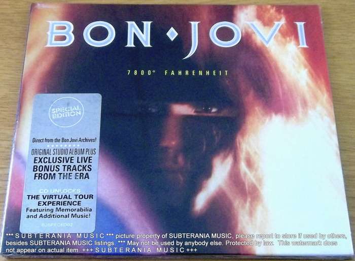 BON JOVI  7800° Fahrenheit Special Edition  [sealed]