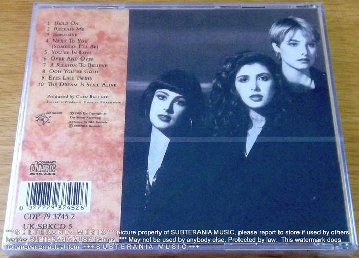 WILSON PHILLIPS Self Titled IMPORT CD [sealed]