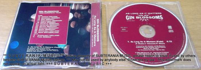 GIN BLOSSOMS As Long As It Matters CD