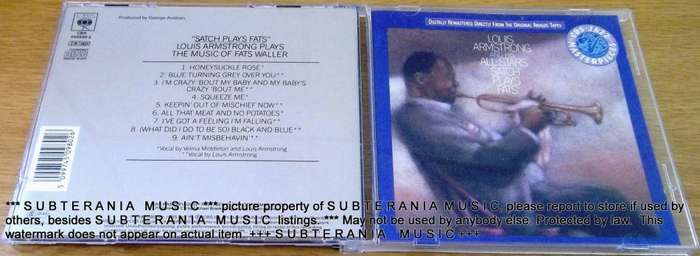 LOUIS ARMSTRONG  plays FATS [Shelf G box 9]