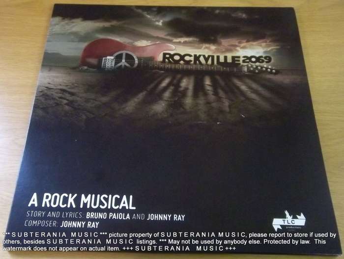 JOHNNY RAY ROCKVILLE A Rock Musical 2069 Deluxe Edition BOOK + CD in LP sized slipcase