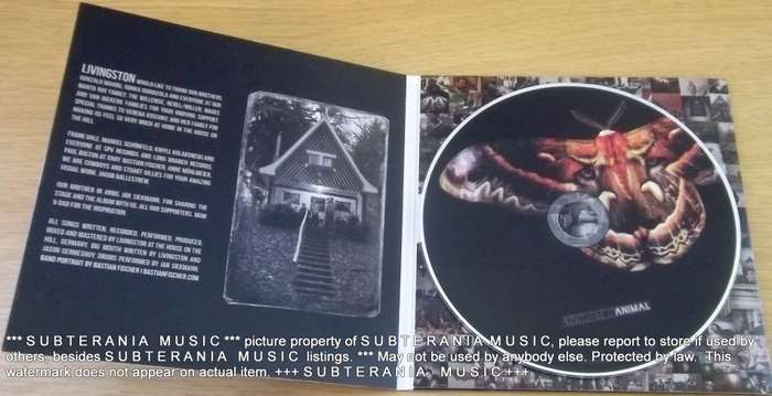 LIVINGSTON ANIMAL promo card sleeve CD