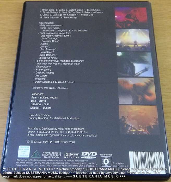 VADER More Vision and the Voice DVD