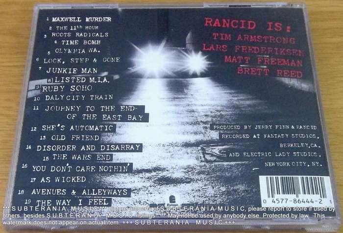 RANCID ... And Out Came the Wolves
