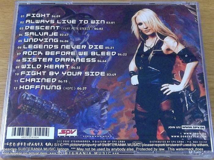 DORO Fight CD