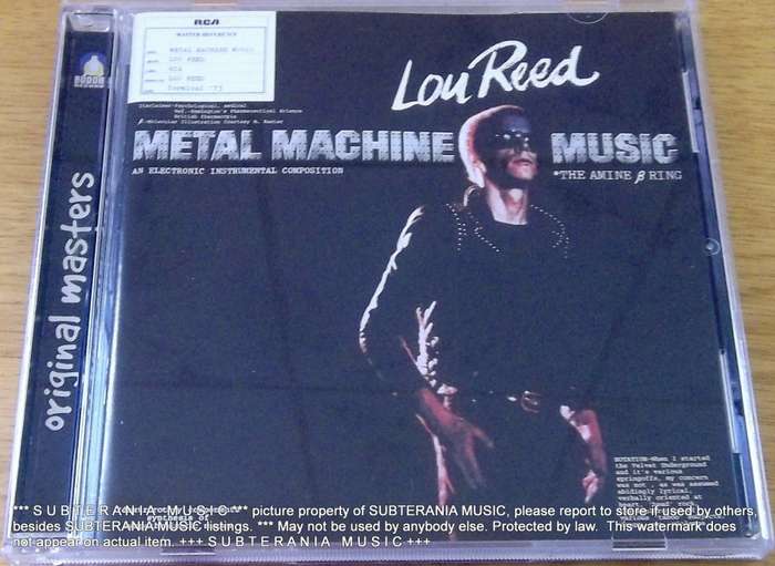 LOU REED Metal Machine Music CD