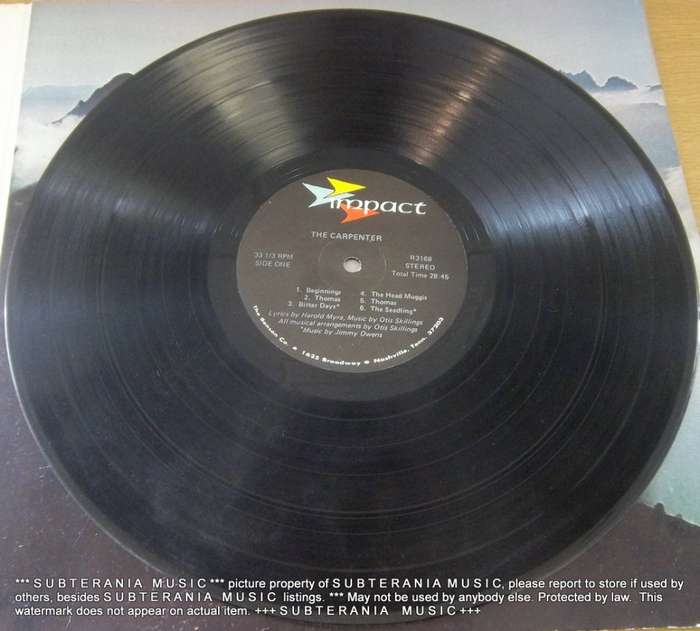 THE CARPENTER Christian Movie Soundtrack Vinyl LP