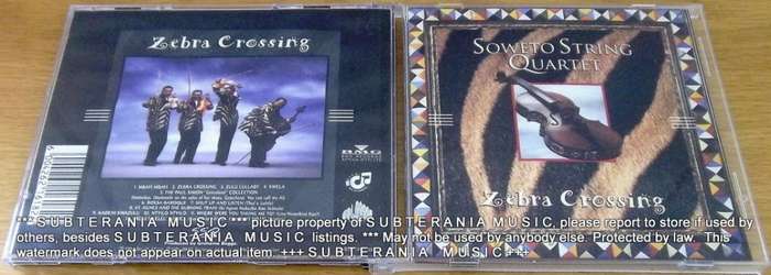 SOWETO STRING QUARTET Zebra Crossing  [Shelf G Box 11]