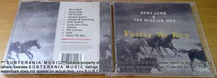 ANDY LUND & THE MISSION MEN Faster We Run [Shelf G Box 14]