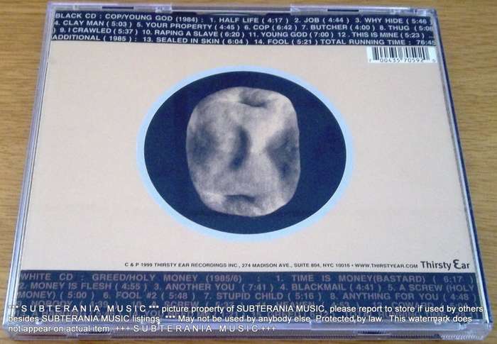 SWANS Cop + Young God + Greed + Holy Money Double CD