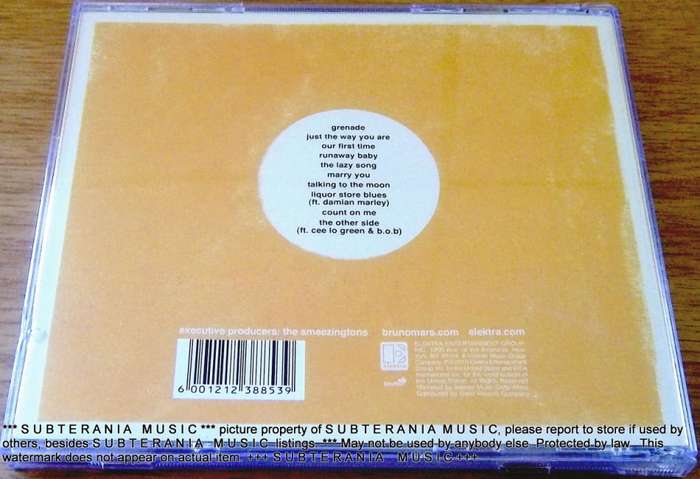 BRUNO MARS Doo-Wops & Hooligans  [Shelf G Box 16]