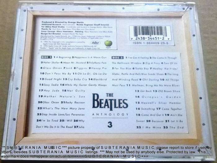 THE BEATLES Anthology Volume 1 Fatbox [2 CDs] [Shelf G Box 11]