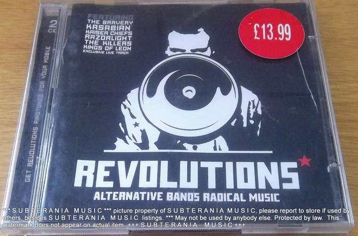 REVOLUTIONS ALTERNATIVE BANDS RADICAL MUSIC X 2 CDs The Clash Killers  [G box 14]