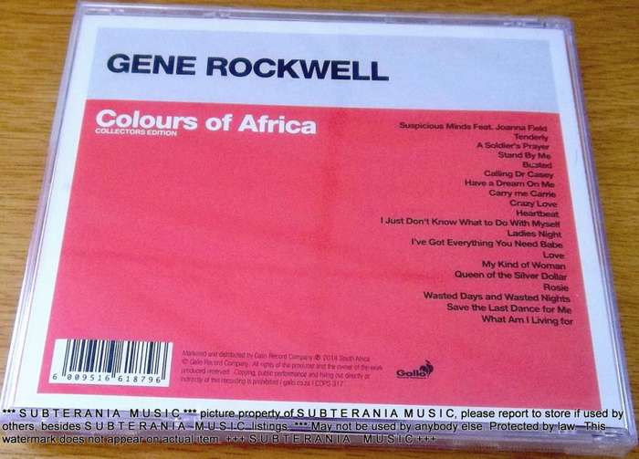 GENE ROCKWELL Colours of Africa CD