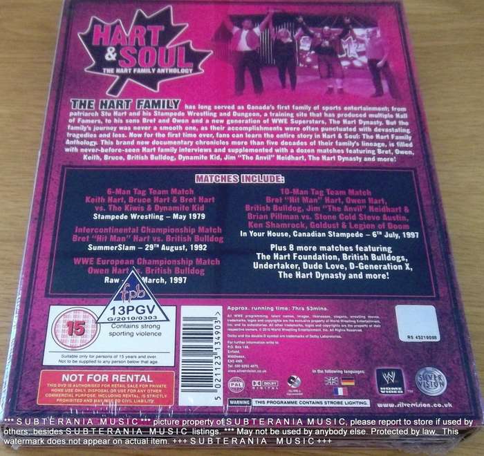 WWE Hart and Soul: The Hart Family Anthology [sealed]