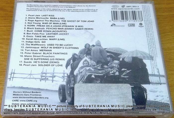 NO BOUNDARIES O.S.T.  [Shelf G Box 18]