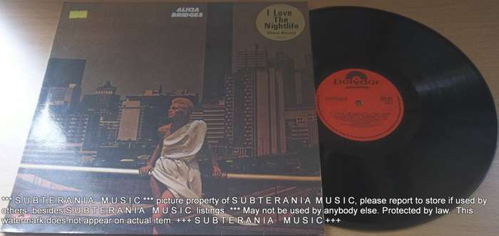 ALICIA BRIDGES I Love the Nightlife Vinyl LP Record