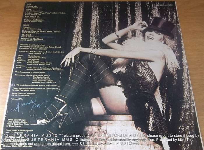 AMANDA LEAR Sweet Revenge Vinyl Record
