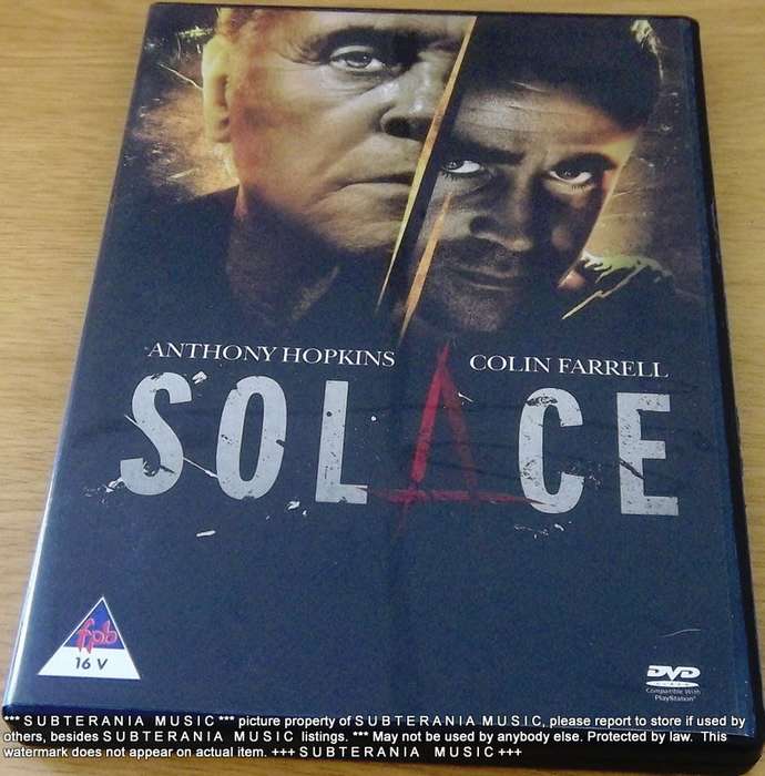 SOLACE Anthony Hopkins Movie DVD