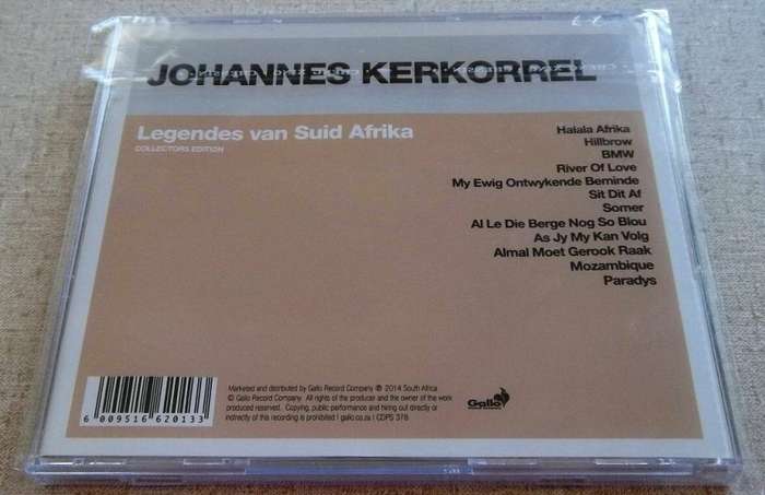 JOHANNES KERKORREL Legendes van Suid Afrika CD