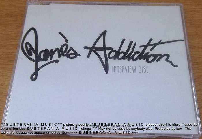 JANE`S ADDICTION Interview Disc  [Shelf G Box 21]