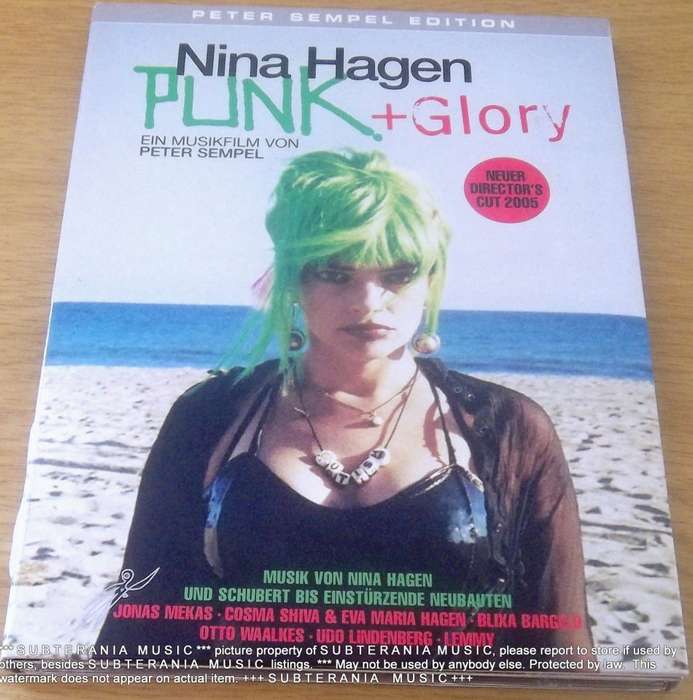 NINA HAGEN Punk and Glory DVD