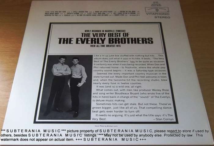 THE EVERLEY BROTHERS The Very Best Of Vinyl Record